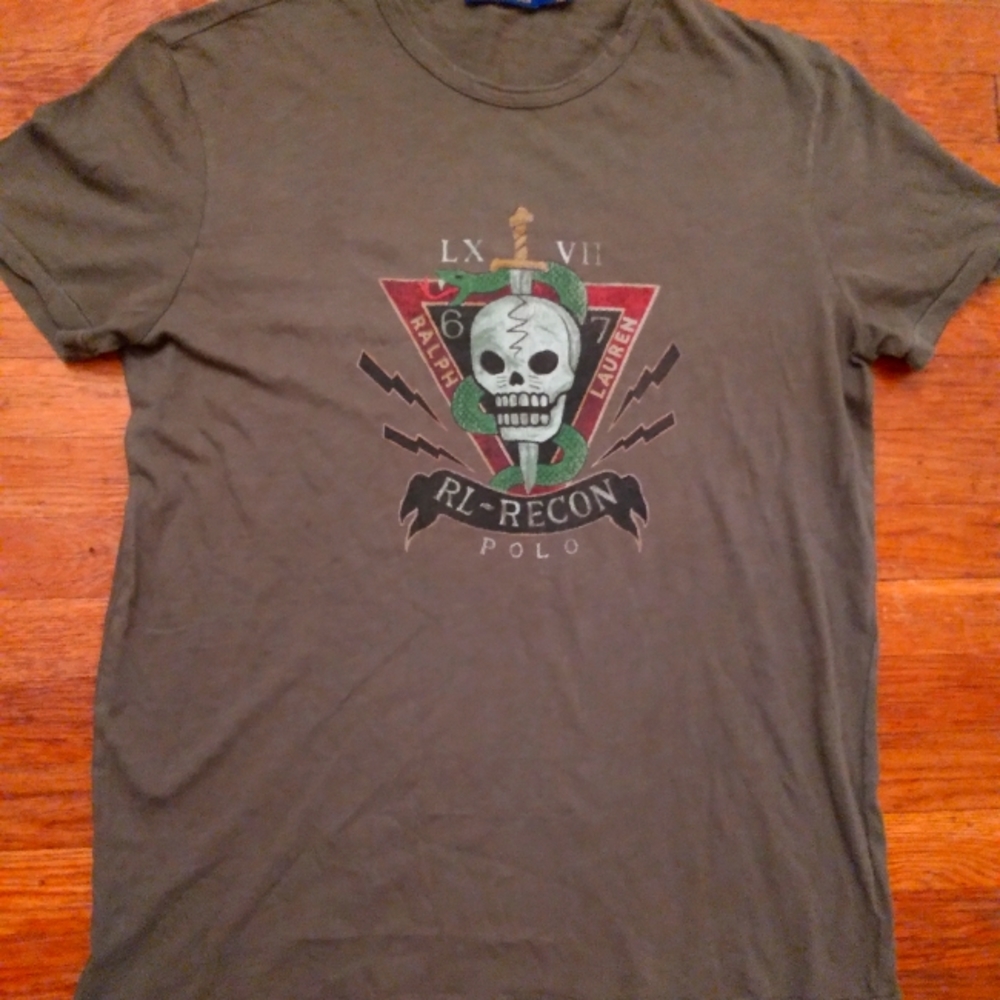 Skull Head Polo Tee Shirt